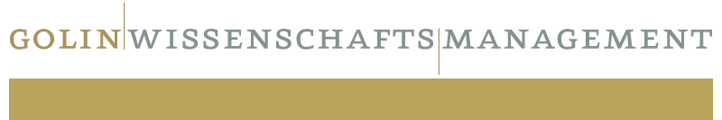 [Logo] GOLIN WISSENSCHSFTSMANAGEMENT